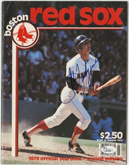 Carl Yastrzemski Signed 1979 Boston Red Sox Official Yearbook - Second Edition (JSA)